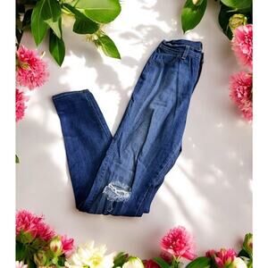 Fashion Nova High-Rise Stretch Jegging Jeans Sz 1X Skinny Distressed Jeans